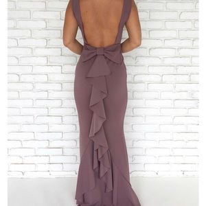 Open back maxi dress